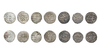 ILLKHANID DYNASTY, DIFFERENT RULERS, SEVEN SILVER DIRHAMS, DATED