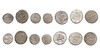 QAJAR, MUHAMMAD SHAH AND NASIR AL-DIN SHAH, SEVEN SILVER COINS, DATED