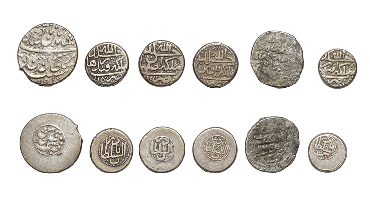 AFSHARID, TEMP. NADER SHAH AFSHAR(1148–1160AH/ 1736–1747AD), FIVE SILVER COINS, DATED