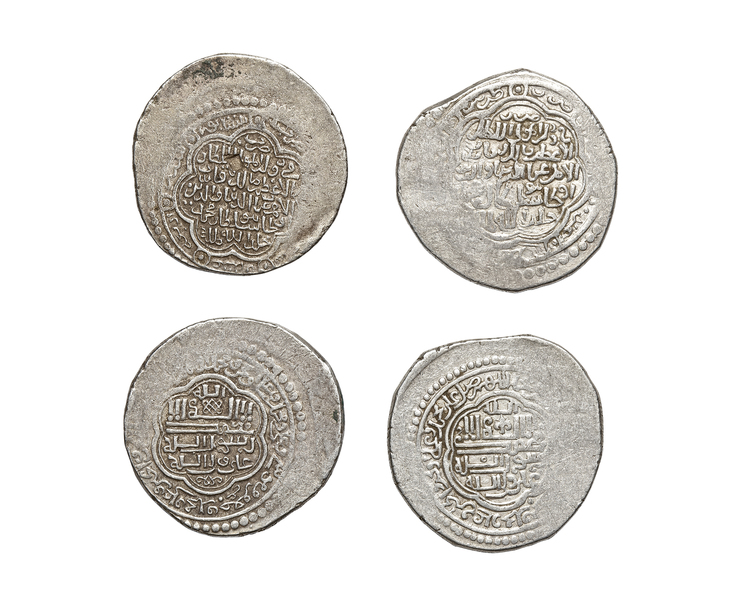 ILLKHANID, ULJAITU(703–716AH/1304–1316AD), TWO HEAVY SILVER DIRHAMS, DATED