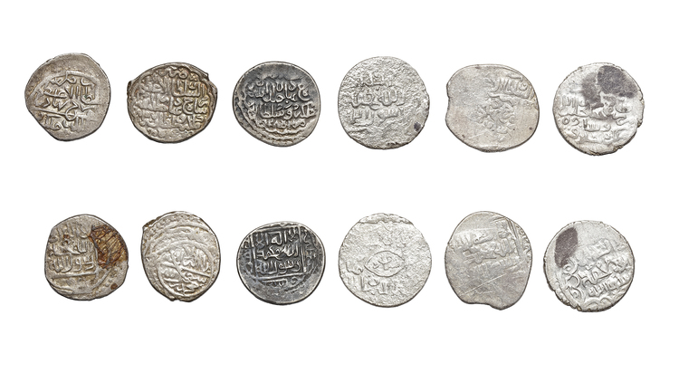 TIMURID, SHAH RUKH (811–850 AH/ 1409–1447AD), SIX SILVER COINS, DATED