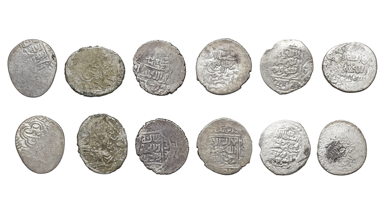 TIMURID, SHAH RUKH (811–850 AH/ 1409–1447AD), SIX SILVER COINS, DATED