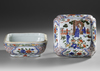 A CHINESE FAMILLE VERTE BOX AND COVER, QING DYNASTY (1644–1911)