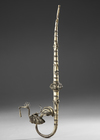 Batak pipe in low grade silver collected by Jac Hoogerbrugge in the 1950’s.