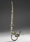 Batak pipe in low grade silver collected by Jac Hoogerbrugge in the 1950’s.