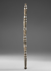 Cenderawasi/Geelvinkbaai. Large Korwar amulet with three Korwar heads.
