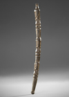 Cenderawasi/Geelvinkbaai. Large Korwar amulet with three Korwar heads.