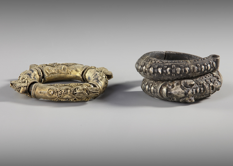 Sumatra. Two silver bracelets