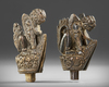 Two Indonesian stoppers.Collected by Jac Hoogerbrugge in the 1950’s or 1960’s.