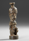 Sumatra. Batak Ancestor figure in bronze.