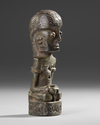 Sumatra. Batak Ancestor figure in bronze.