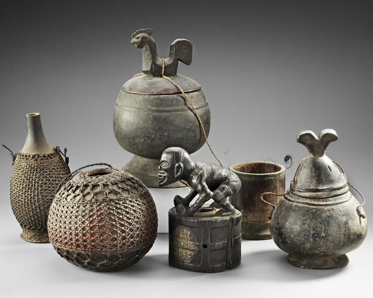 Sumatra. Collection of Batak containers. All collected by Jac Hoogerbrugge in the 1950’s and 1960’s.