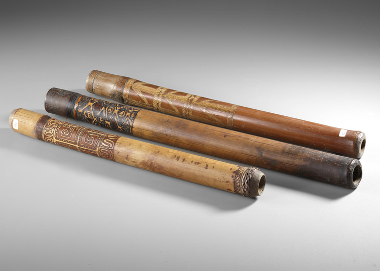 3 smoking pipes. All collected by Jac Hoogerbrugge in the 1950’s at the Casuarina coast. See drawings by Hoogerbrugge.