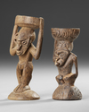 Two Betel nut mortars.