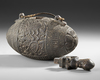 Sumatra. Batak container with stopper.