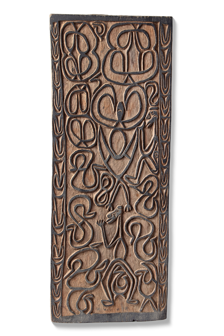 Asmat panel. Collected in the 1970’s by Jac Hoogerbrugge.