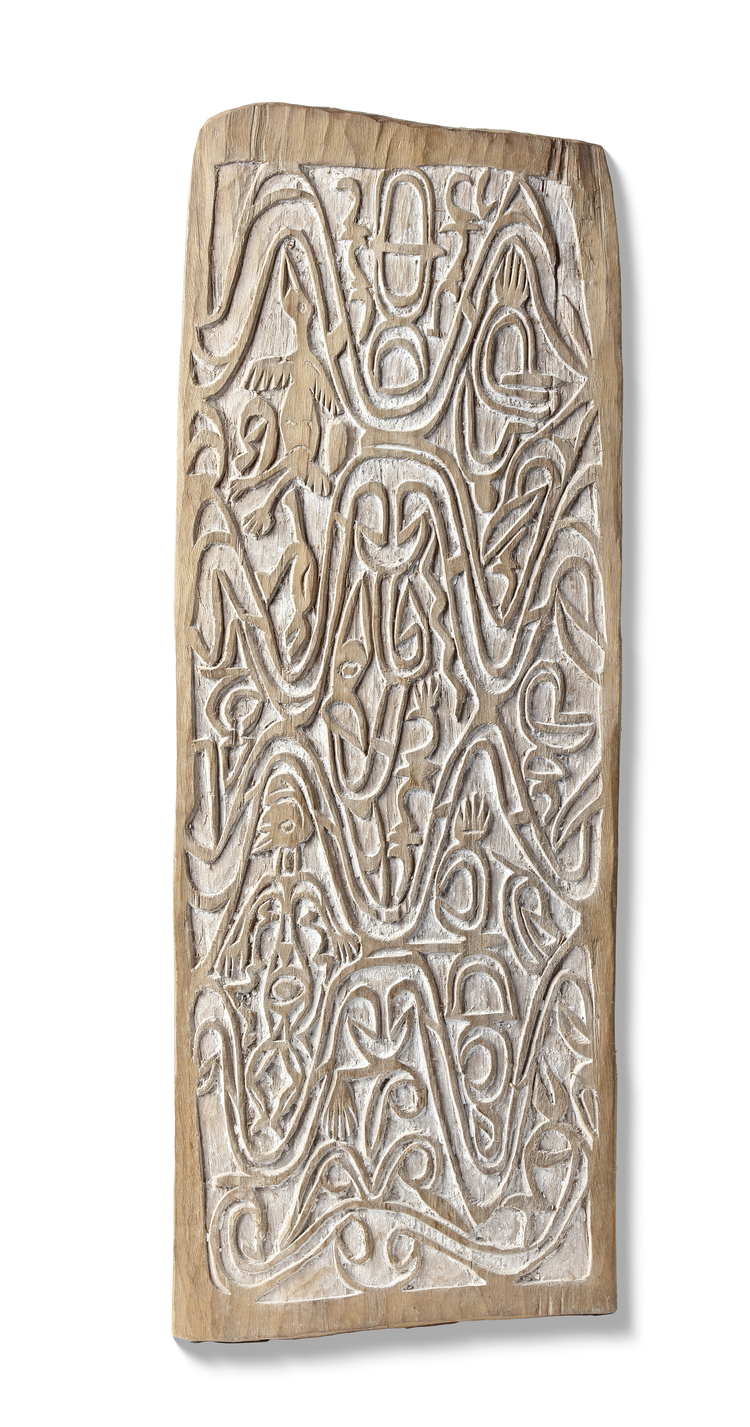 Amat panel in relief with typical motifs. Collected in the 1970’s by Jac Hoogerbrugge.