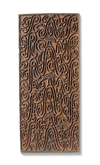 Amat panel in relief with typical motifs. Collected in the 1970’s by Jac Hoogerbrugge.