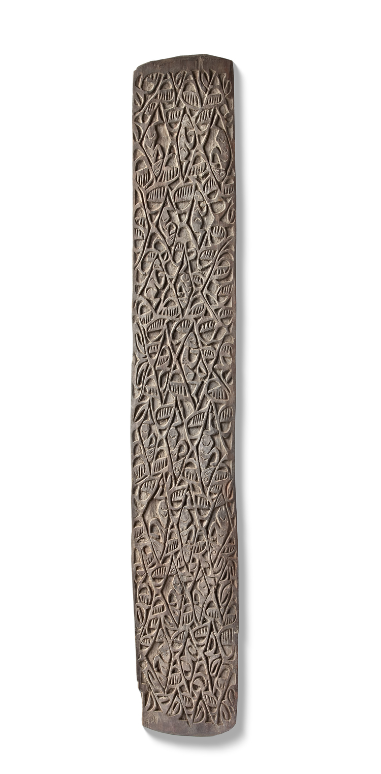 Amat panel in relief with typical motifs. Collected in the 1970’s by Jac Hoogerbrugge.
