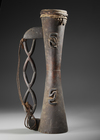 Asmat drum. Collected by Jac Hoogerbrugge in the 1960’s. From the village of Atsj