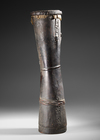 Ancient Asmat drum with wonderfull patina. Collected by Jac Hoogerbrugge in the 1960’s