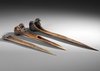 Three Cassowary bone daggers collected by Jac Hoogerbrugge in the 1960’s.
