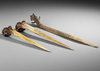 Three Cassowary bone daggers collected by Jac Hoogerbrugge in the 1960’s.