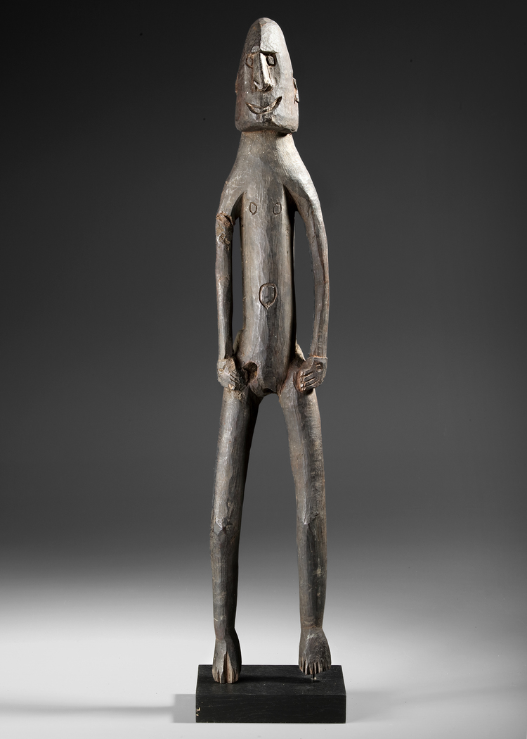 Asmat ancestor figure. Probably middle of the 20th century. Provenance: Koos Knol.