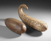 Two large gourd water containers from the Baliem valley (Dani)