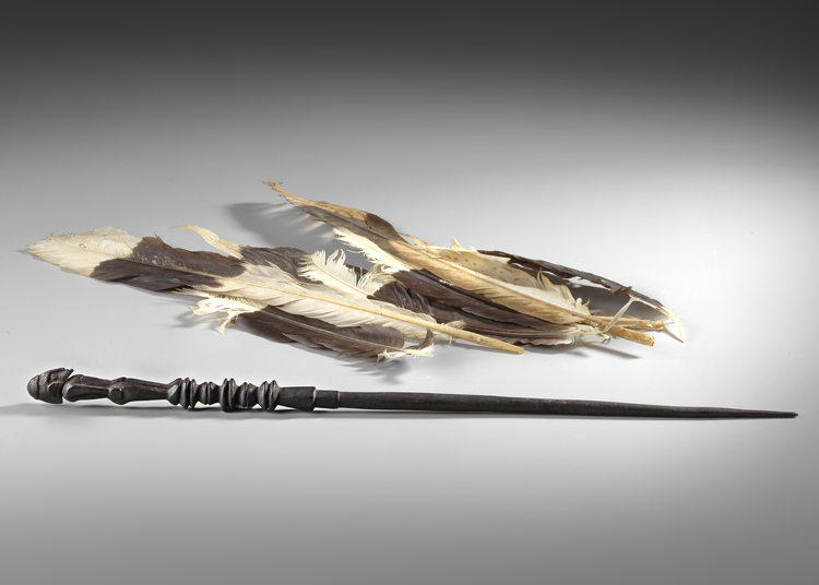 Sentani lime licking stick. Collected by Jac Hoogerbrugge in the 1950’s