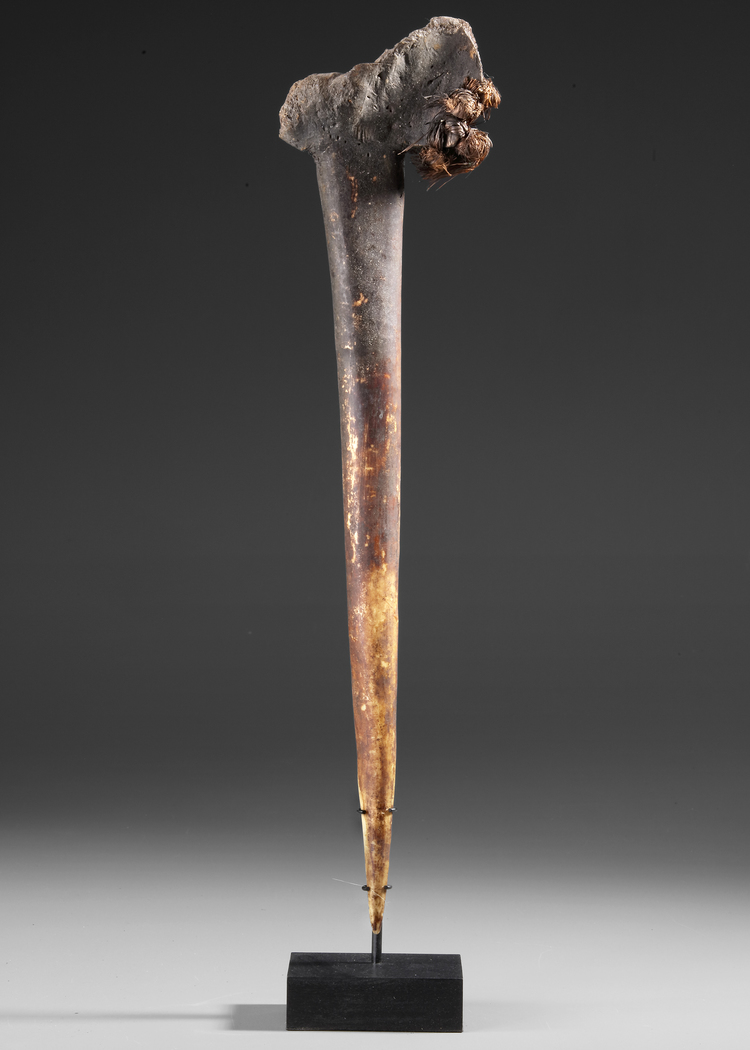 Papuan Gulf ritual dagger in cassowary bone
