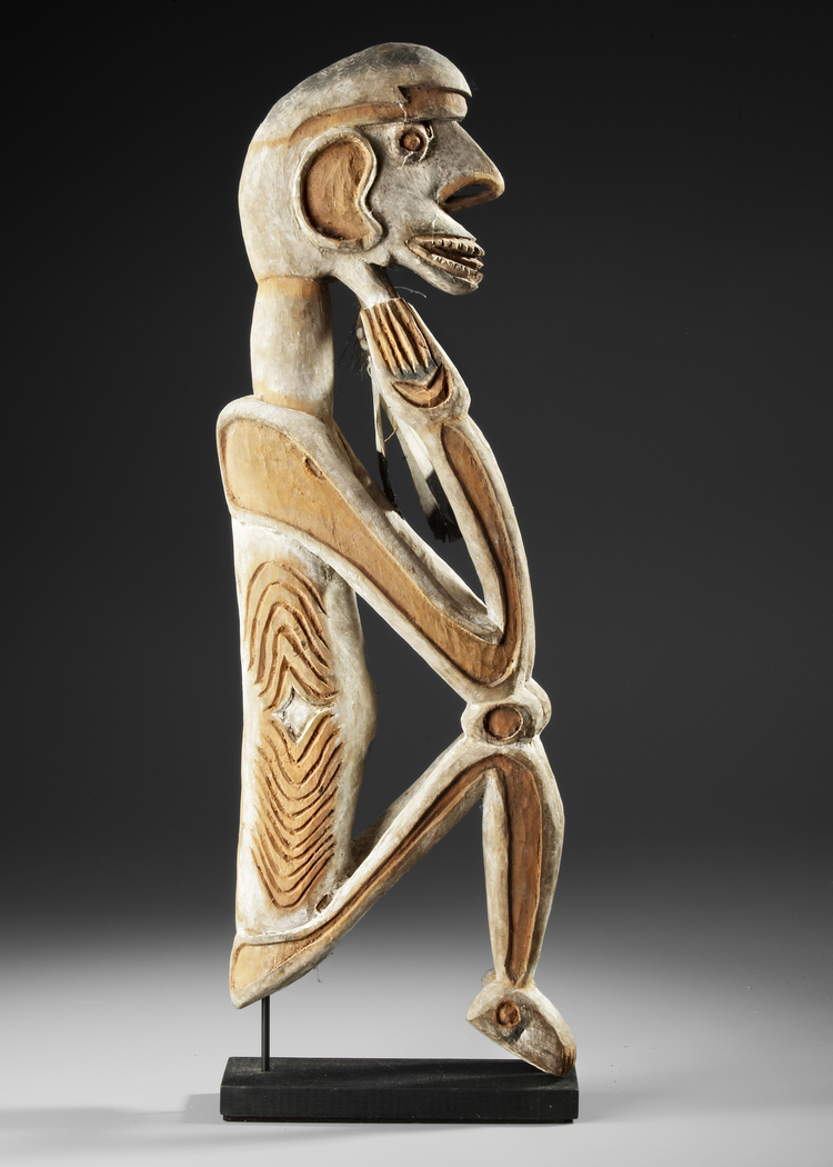 Asmat Ancestor carving collected by Jac Hoogerbrugge in the 1960’s or 1970’s.