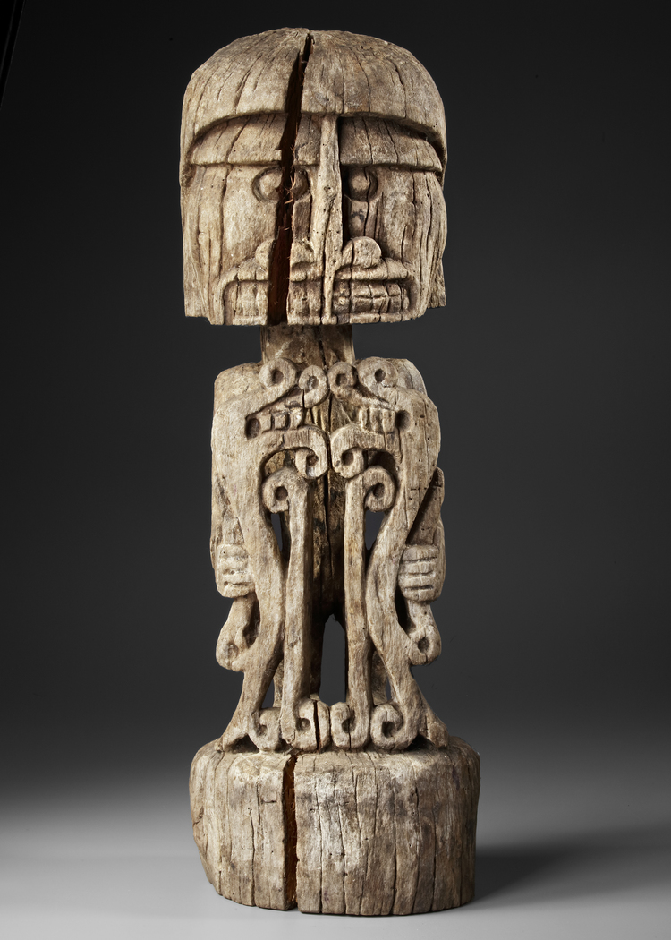 Large korwar figure from the collection of Jac Hoogerbrugge. Age unknown.