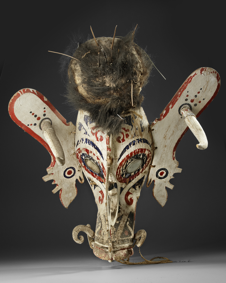 Borneo. Dayak Hudoq mask collected by Jac Hoogerbrugge in the 1950’s or 1960’s.
