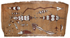 Large Tapa painting collected in the 1960’s or 1970’s by Jac Hoogerbrugge. Probably area Jayapura.