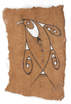 Two tapa paintings collected in the 1960’s or 1970’s by Jac Hoogerbrugge. Probably from around Jayapura/Sentani.