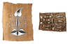 Three tapa paintings collected in the 1960’s or 1970’s by Jac Hoogerbrugge. Probably from around Jayapura/Sentani