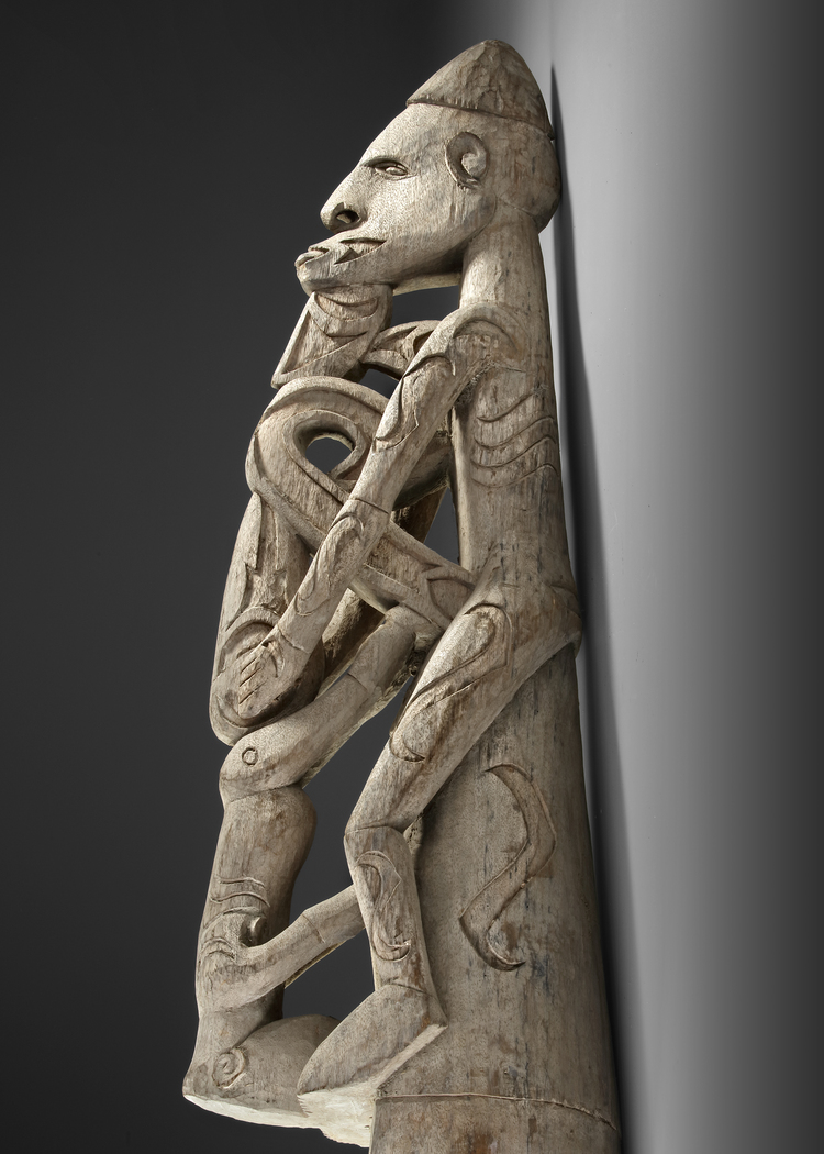 Asmat prow ornament. Collected by Jac Hoogerbrugge in the 1960’s.