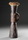Small Sentani drum. Collected by Jac Hoogerbrugge in the 1950’s.