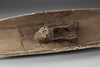 Ritual sago dish with figure. Collected by Jac Hoogerbrugge in the 1960’s. Carved by Atem from Monu. See the drawing by Hoogerbrugge and his collection notes.