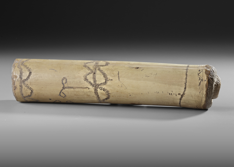 Asmat horn “Fu”. Collected by Jac Hoogerbrugge in the 1960’s. See Hoogerbrugges collection notes and drawings.