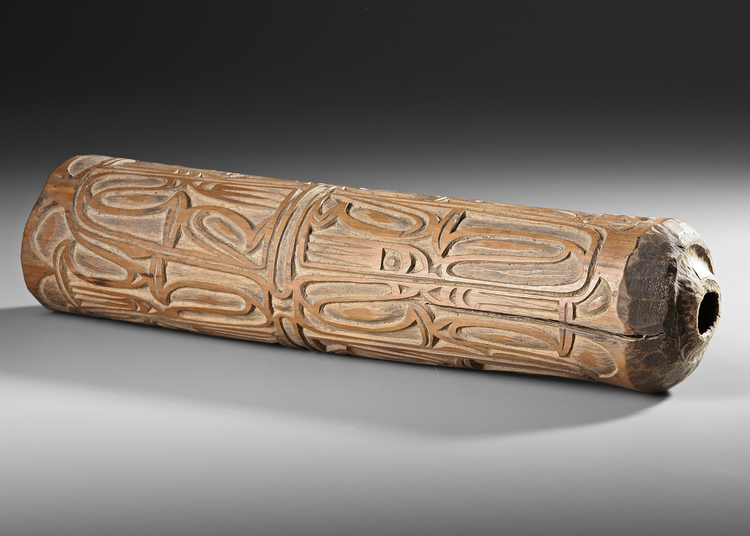Asmat horn “Fu”. Collected by Jac Hoogerbrugge in the 1960’s. See Hoogerbrugges collection notes and drawings.