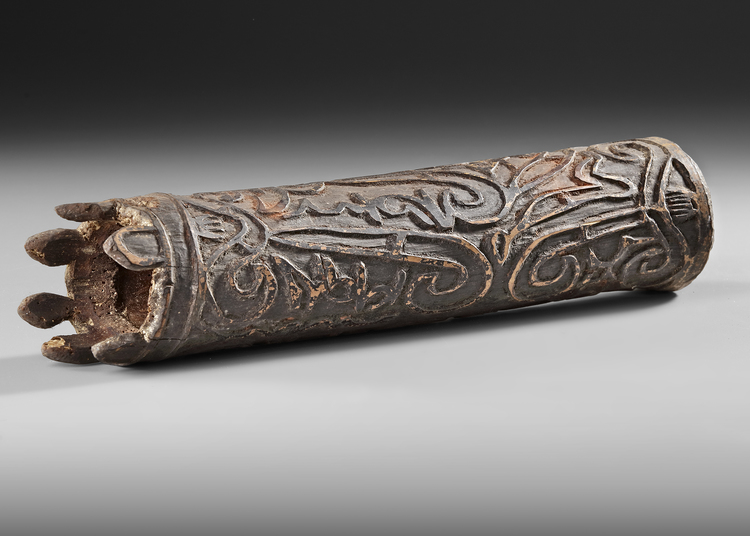 Asmat horn “Fu”. Collected by Jac Hoogerbrugge in the 1960’s. See Hoogerbrugges collection notes and drawings.