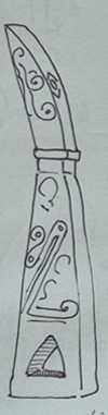 Cenderawasi/Geelvinkbaai amulet figure used for catching bats.