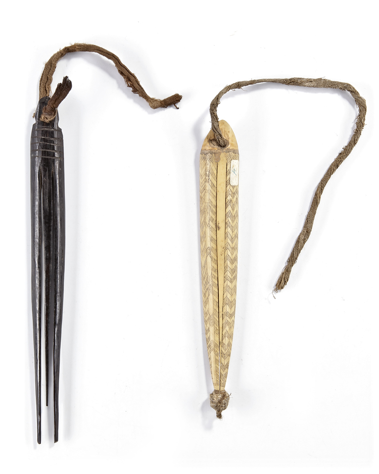 Highlands. Two mouth harps. Collected by Jac Hoogerbrugge before 1969
