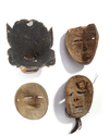 Four Indonesian masks. Bali and Java.