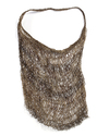 Asmat bag adorned with human hair. Collected by Jac Hoogerbrugge before 1969