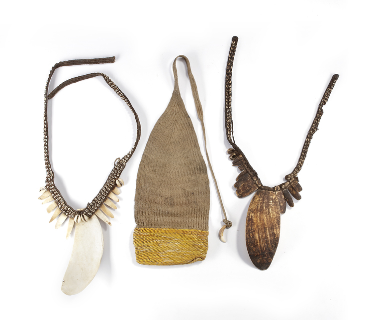 Baliem valley. Two Dani pectoral shell necklaces. Collected by Jac Hoogerbrugge in the 1960’s or 1970’s