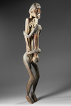 Asmat. Large ancestor carving. Collected by Jac Hoogerbrugge in the 1960’s or 1970’s.