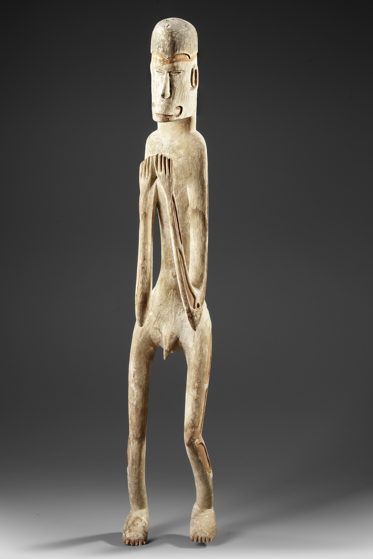 Asmat. Ancestor carving. Collected by Jac Hoogerbrugge in the 1960’s or 1970’s. See his drawing.